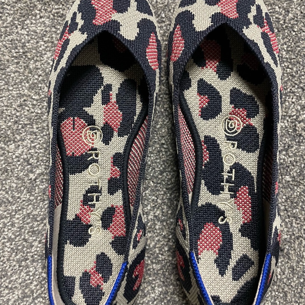 Rothy's Black Red Cat Flats 6.5
